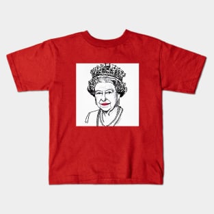 Queen Elizabeth. Kids T-Shirt